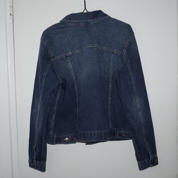 Calvin Klein Jeans Mid Blue Faded Denim Trucker Jacket - Picture 5 of 10